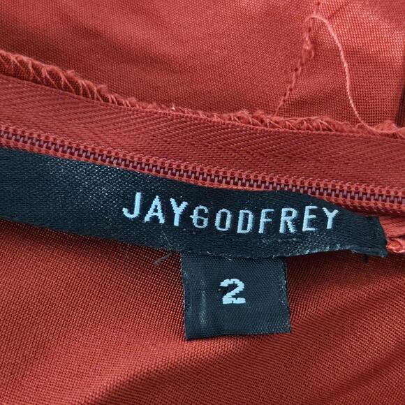 2/$50 NWOT Jay Godfrey Red Off-Shoulder Mini Dress Size 2 | Bold & Chic - Picture 3 of 5